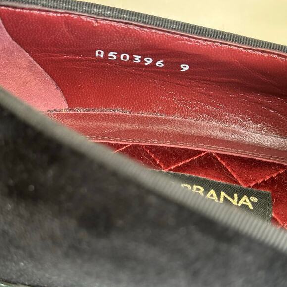 Dolce & Gabbana Black Velvet Loafers for Men - Luxury Designer Shoes Size 9 main image 8